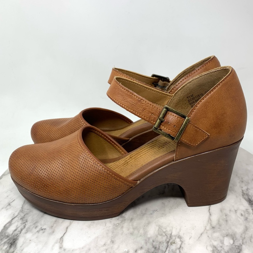 B.O.C. By Born Gia Mary Jane Platform Comfort Clogs 11 Boho Chunky Retro Artsy - Picture 3 of 16